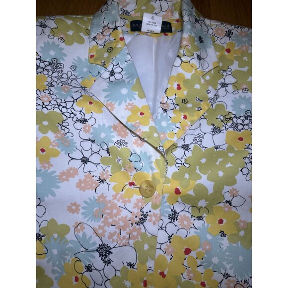 Floral Harvé Benard Blazer Size 12 - Picture 6 of 10